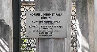 Köprülü Mehmet Paşa türbesinden görüntü.