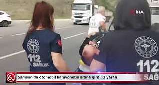 Samsun'da feci kaza 2 yaralı